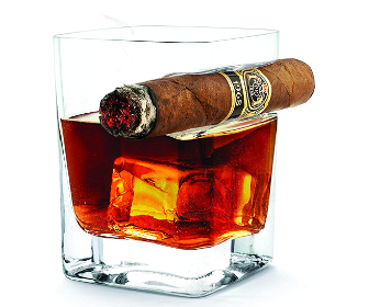 Cigar Holding Glass